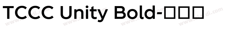 TCCC Unity Bold字体转换